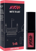 Nykaa dilli 07 liquid lipstick packaging box and bottle
