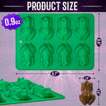 Webake green silicone frog molds set of two