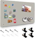 HYHOSHI metal magnetic board front view in silver finish