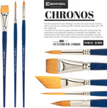 Escoda Chronos art brush ferrule detail