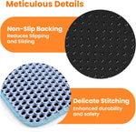 Petinstinct blue cat litter mat placed neatly beside litter box