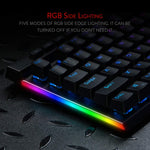 Redragon K580 mechanical keyboard top profile view