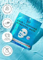 Rael hyaluronic acid and peptide infused face mask packaging