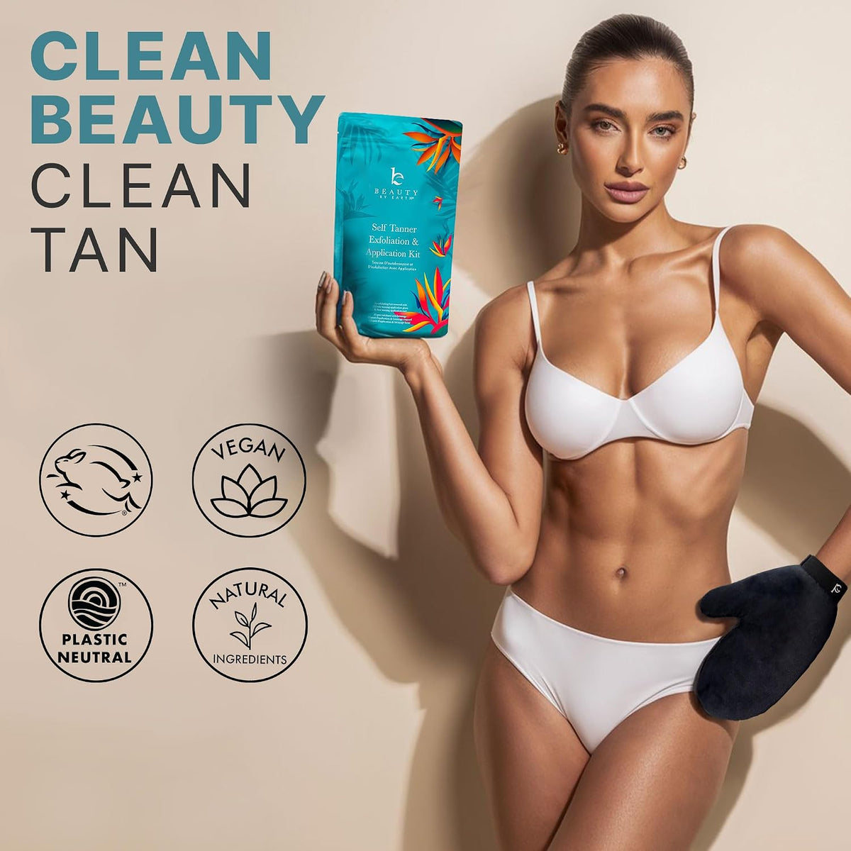 USA imported beauty by earth self tanner box design
