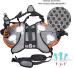Lifeunion hiking dog pack focusing on the heavy duty top rubber handle