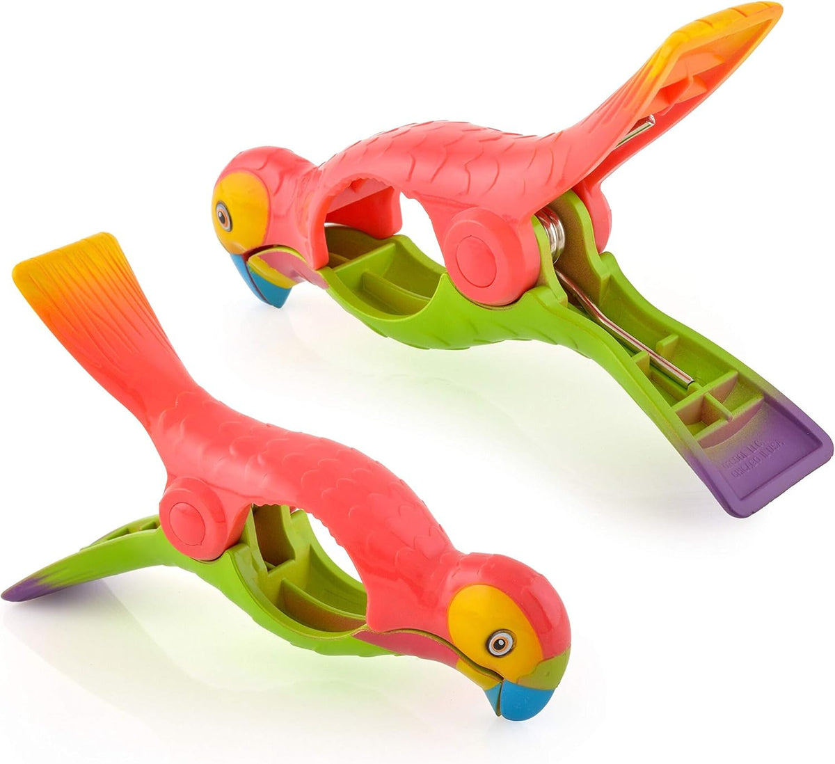 O2COOL BocaClips Beach Towel Clips Patio Pool Tie Dye Flip Flop 2pk - Image 15