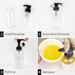 4 Pieces Coffee Syrup Dispenser Bottle 300ml PET Black Pump Bottles with Labels for Coffee Bar Organization - Image 6