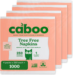 Caboo Tree Free Bamboo Napkins front view 4 pack bundle