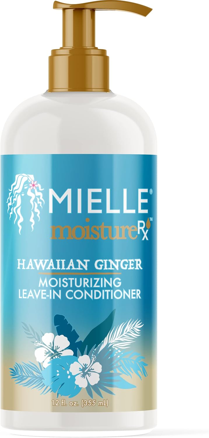 Mielle Organics Moisture Rx Hawaiian Ginger Moisturizing Leave In Conditioner front view bottle