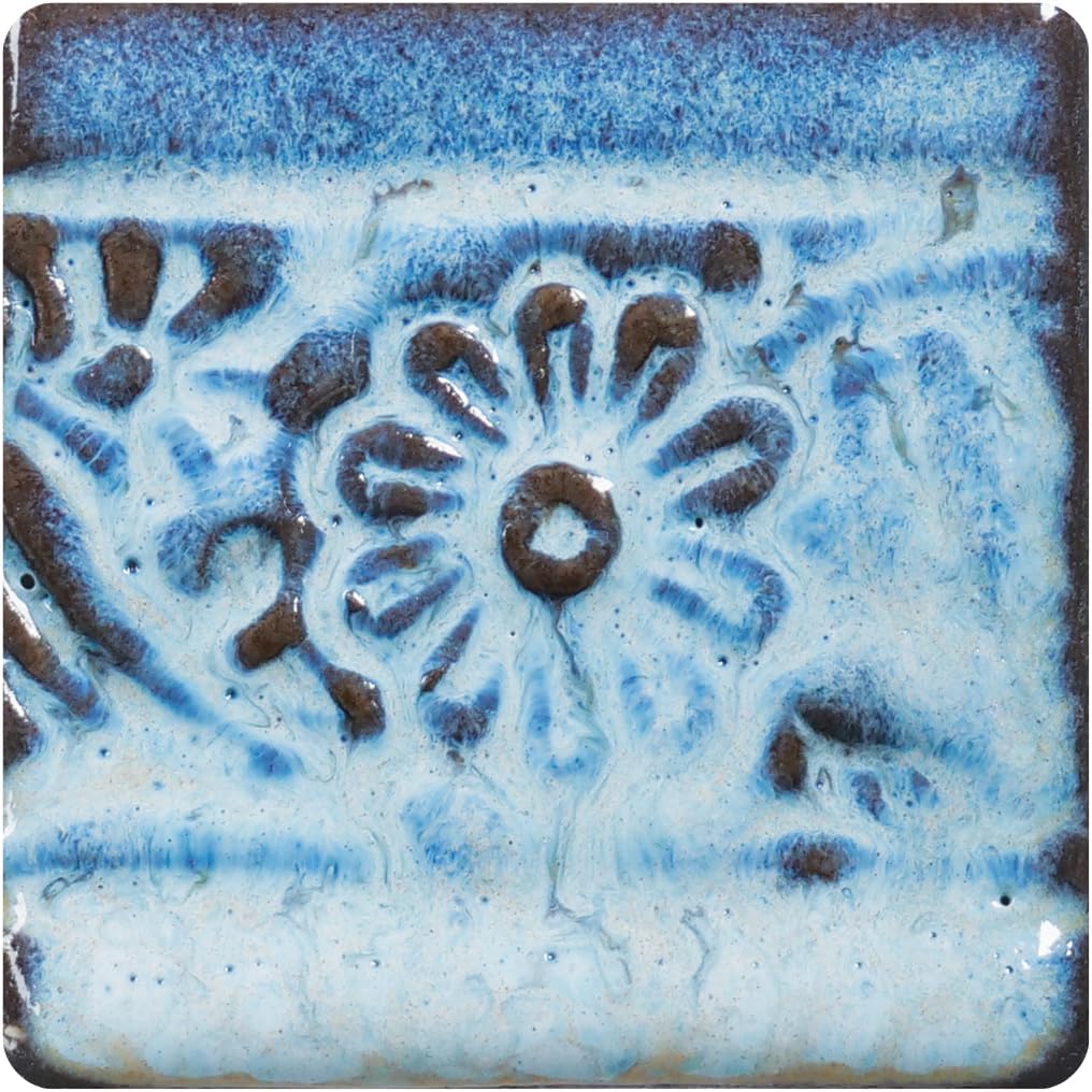 Amaco ceramic glaze jar label showing product details