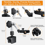 Neoteck dial indicator stand clamping hole