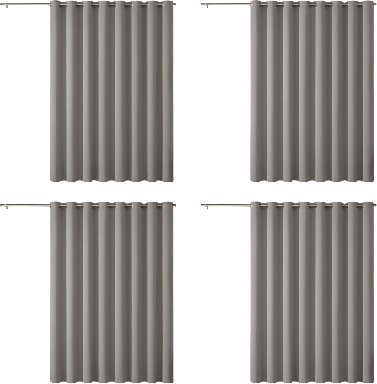Eclipse Darrell Blackout Rod Pocket Curtain, 37x63, Indigo - Image 11
