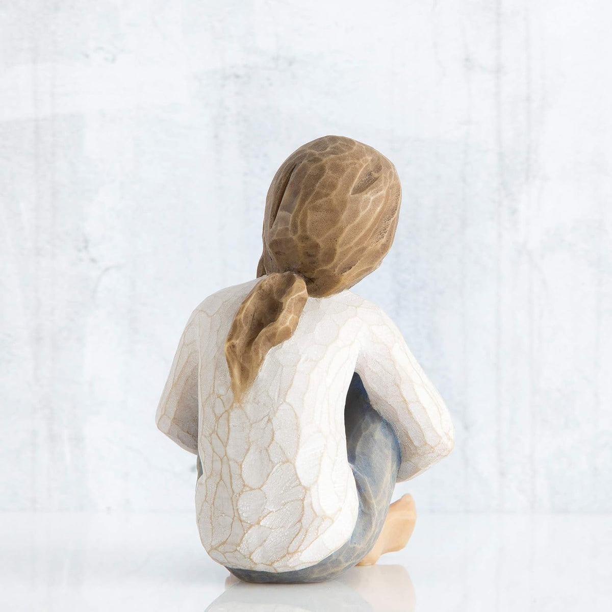 Willow Tree Spirited Child figure displayed on shelf home decor
