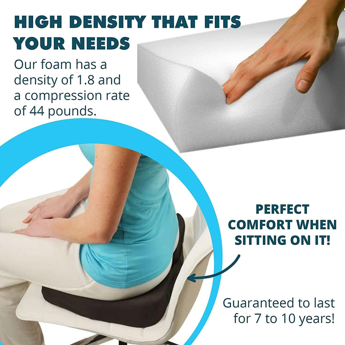 Foamma firm chair cushion foam resilience demonstration
