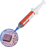 Micro-soldering application using Wonderway paste on smartphone logic board.