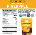 Mavuno Harvest chocolate covered pineapple packaging details