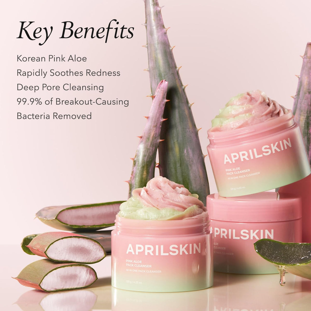 Aprilskin Carrotene IPMP Hydromelt Cleansing Balm open container showing yellow sorbet texture.