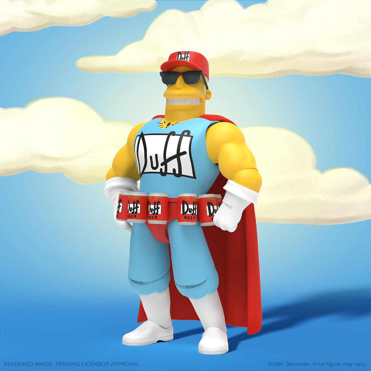 Super7 Ultimates Duffman close up face detail