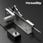 VQP telescopic motor showing adjustable stroke linkage arm