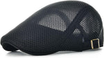 Men Breathable Mesh Summer Hat Adjustable Newsboy Beret Ivy Cabbie Flat Cap - Image 14