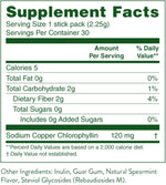 Nature's Sunshine Chlorophyll 30 count box open display