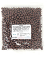 Yankee Traders chocolate coated Arabica coffee beans poured in a serving bowl