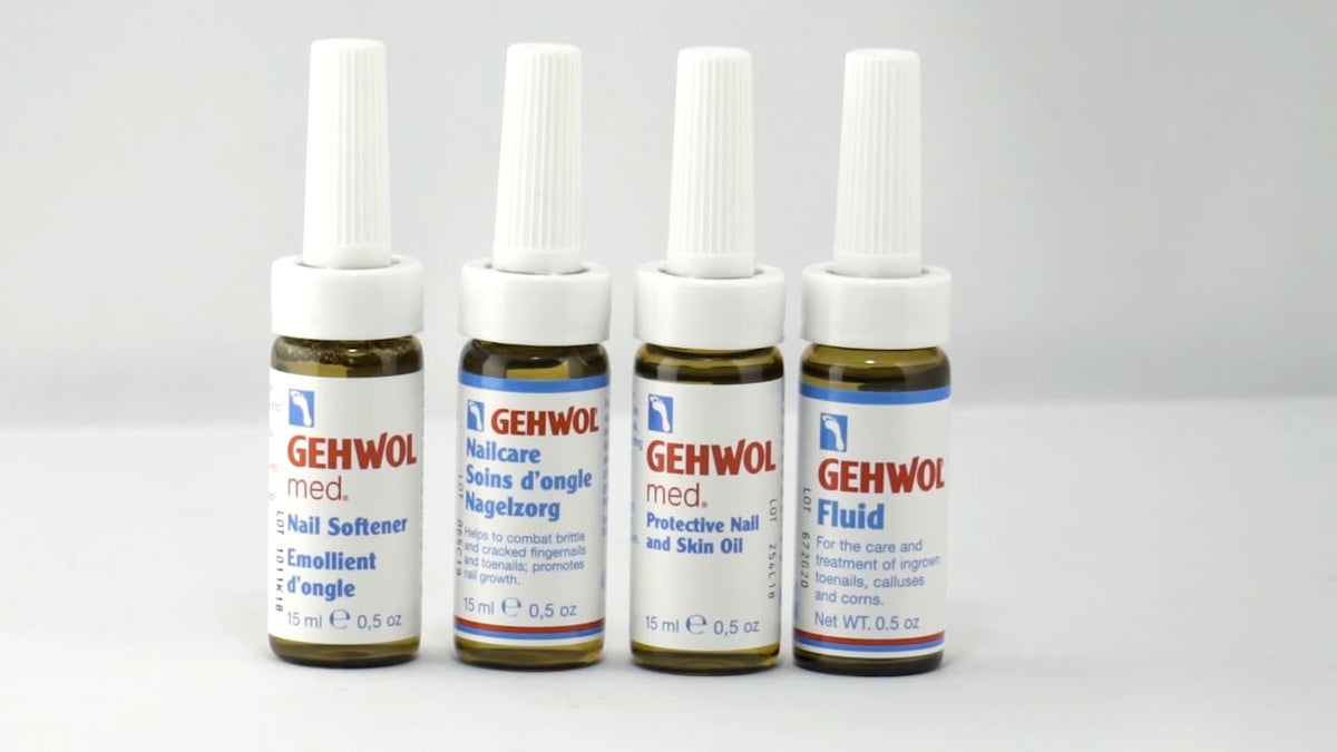 Authentic Gehwol imported nail treatment for promoting healthy growth and flexibility.