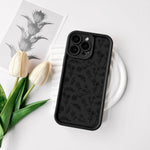 NITITOP iPhone 12 Pro case back floral leaf design