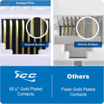 ICC CAT5e connector module angle view