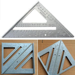 Xiaokeis framing square positioned flush against wood for cutting guide