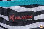 Detailed view of adjustable belly wrap and quick grip closure
