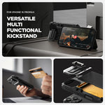 VRS Design Damda Glide DuoGuard iPhone 16 Pro Max case close-up of dual-layer bumper