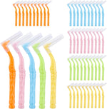 Yeersuo interdental brushes for braces 50 pieces set front view showing five colors