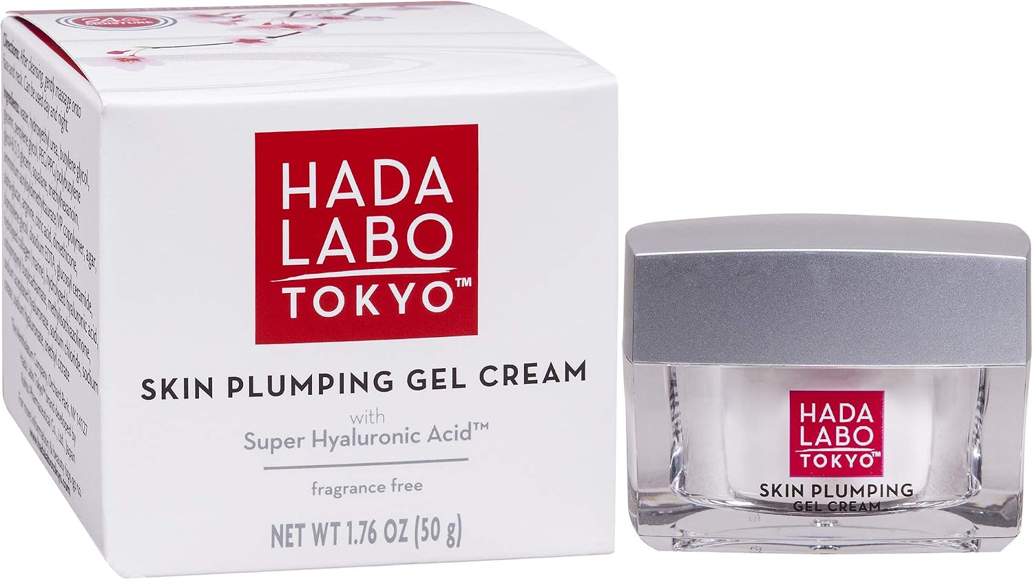 Hada Labo Tokyo skin plumping gel cream jar front view