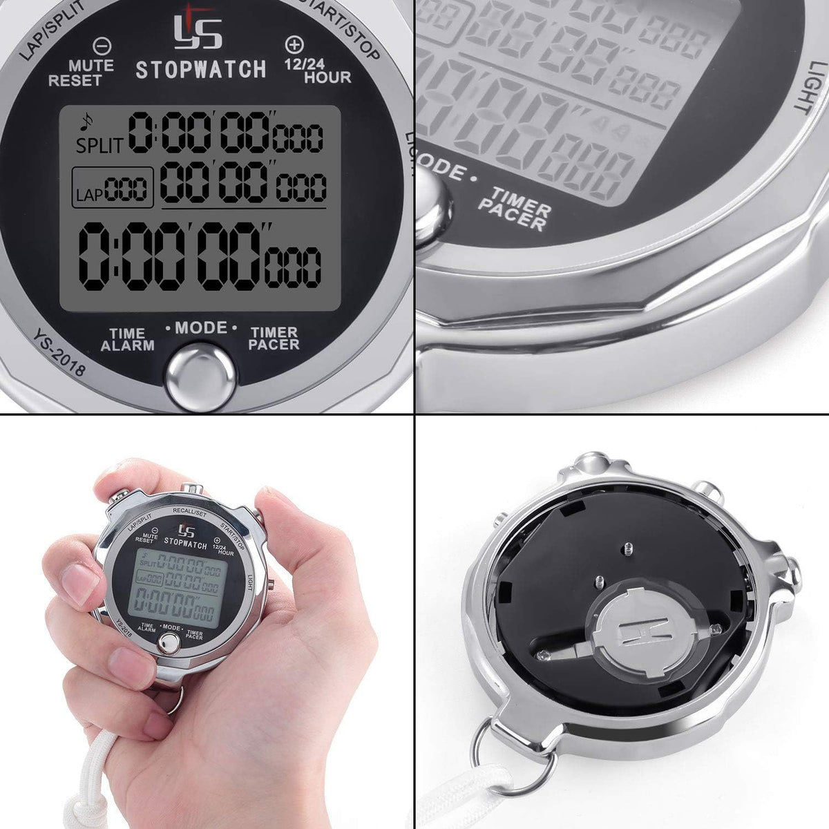 LAOPAO Melt Stopwatch, Clock Daily Rainproof Digital Timer for Sports Match,Competition,Coach,Referee,Training,Timing - Image 4