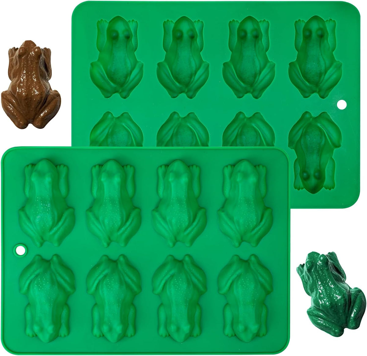 Webake chocolate frog mold packaging and complete set
