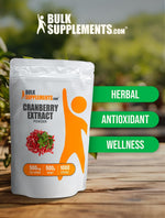 BulkSupplements cranberry supplement 500g pouch design