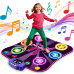 Bambilo Kids Electronic Dance Mat front view with light up arrows