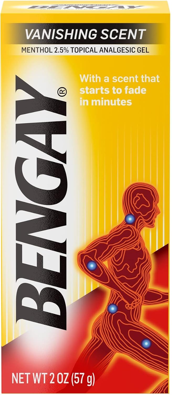Bengay Vanishing Scent Relief Gel 2 Ounce front view