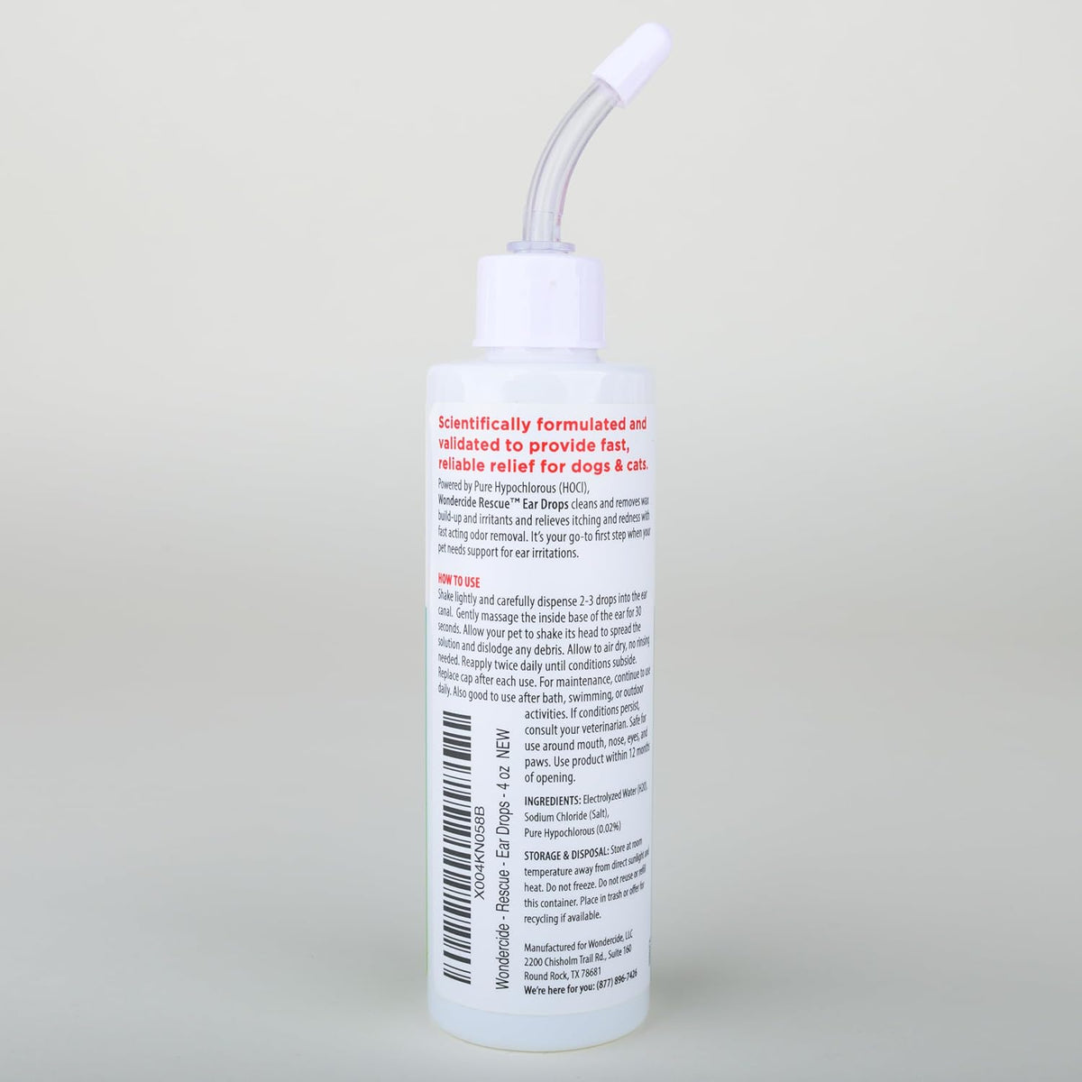 Wondercide Rescue - Ear Drops for Pets - Cleans and Removes Wax Build-Up and Irritants for Dogs and Cats - Relieves Itching and Redness with Pure Hypochlorous - 4 oz - Image 9