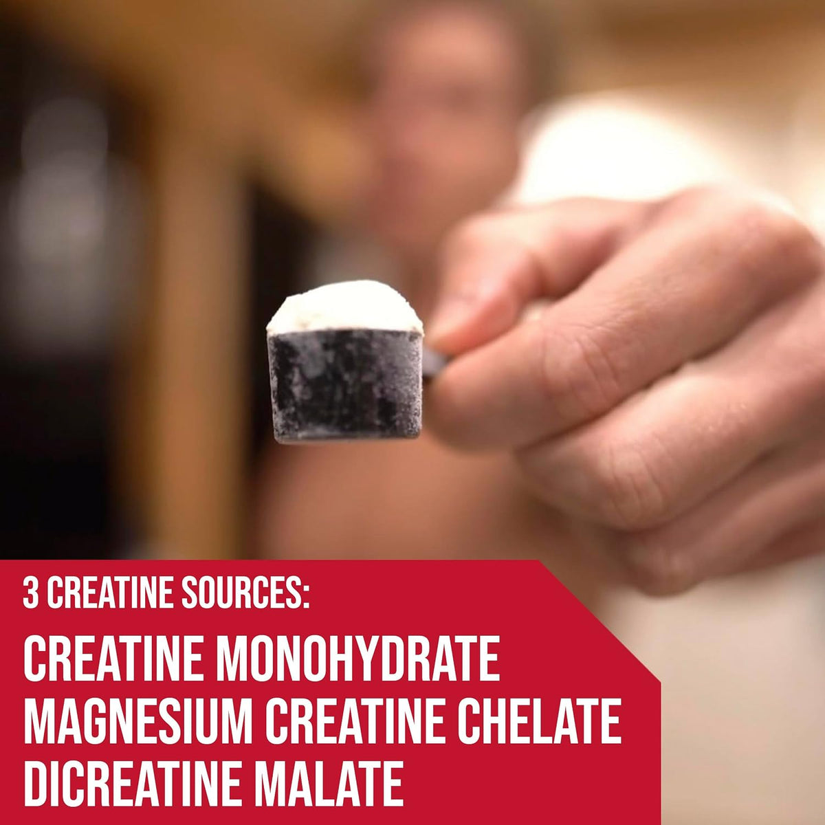 Rule 1 Charged Creatine Mandarin Mango flavor callout graphic