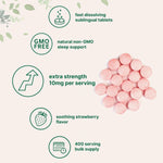 Micro Ingredients Melatonin fast dissolve chewable tablets close up