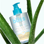 Bliss luxury hand wash lathering on hands for deep hydration
