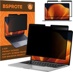 BSPROTE magnetic privacy screen for Macbook Pro attached to laptop.