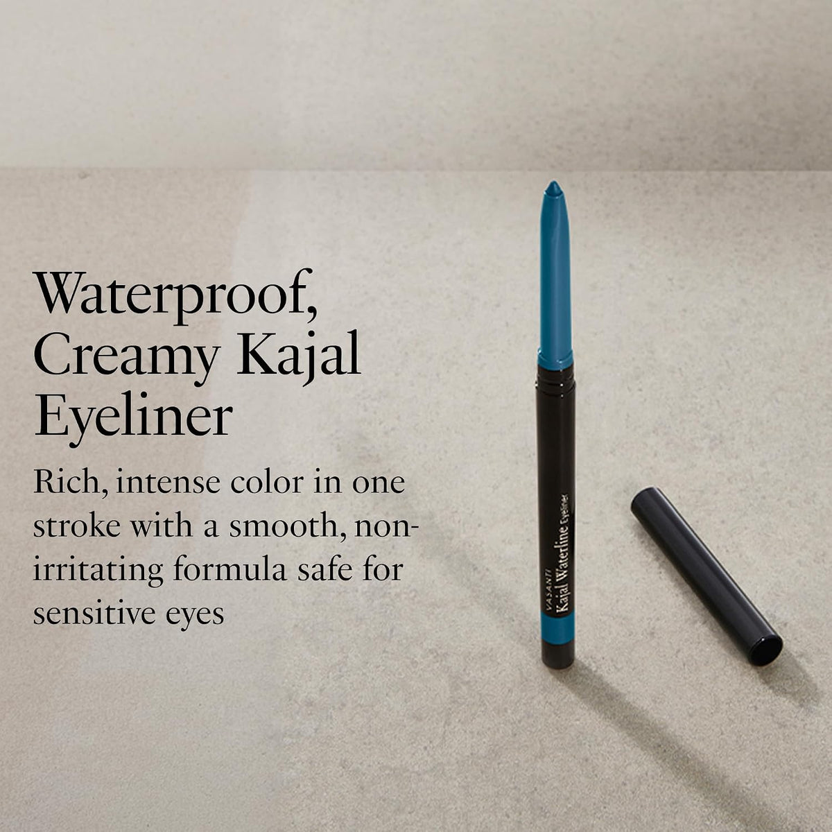 Vasanti ice blue eyeliner pencil packaging