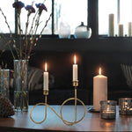 SUJUN decorative candle stand styled on a table