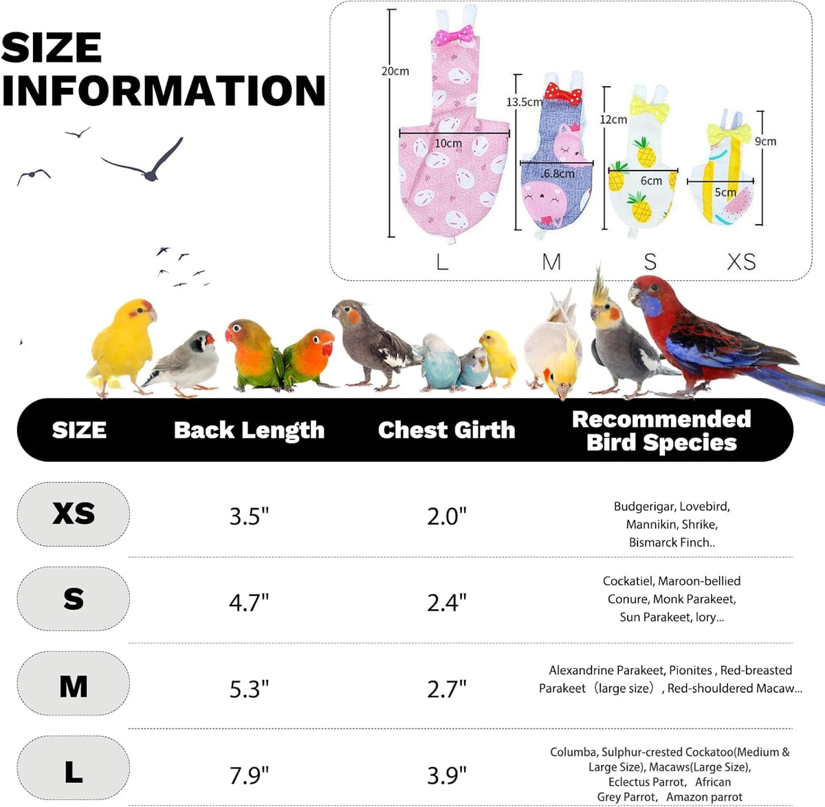 Premium packaging of the authentic QBLEEV bird clothes imported for Indian pet owners.