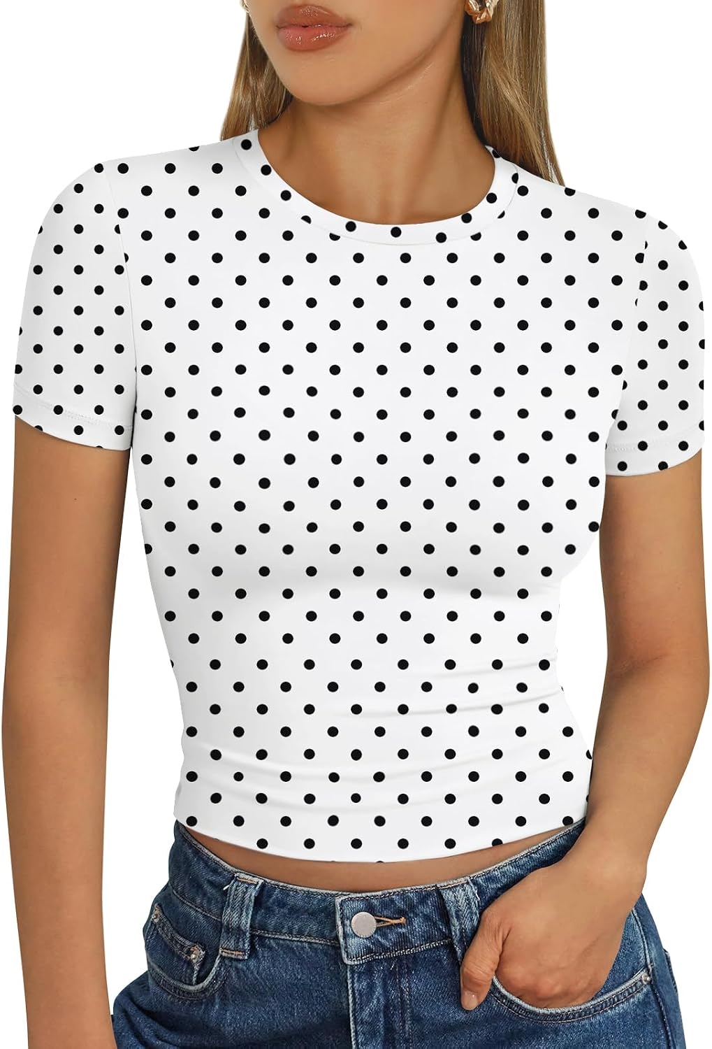 Trendy Queen Womens Short Sleeve T Shirt Buttery Soft Summer Tops Basic Tees - Image 14