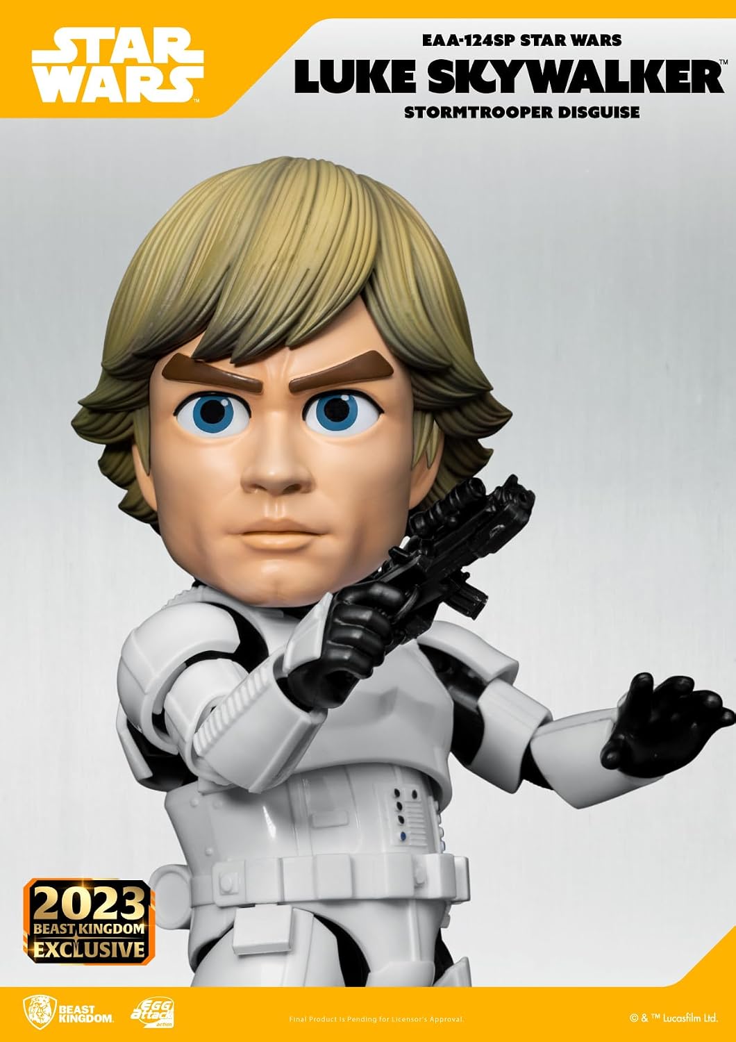 Beast Kingdom Luke Skywalker action figure unmasked head sculpt close up
