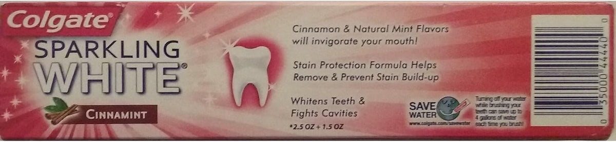 Imported Colgate whitening gluten free toothpaste tube closure